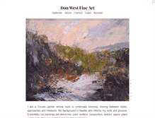 Tablet Screenshot of donwestfineart.com